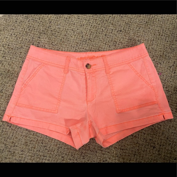Arizona coral jean shorts Sz 7 - Picture 2 of 11